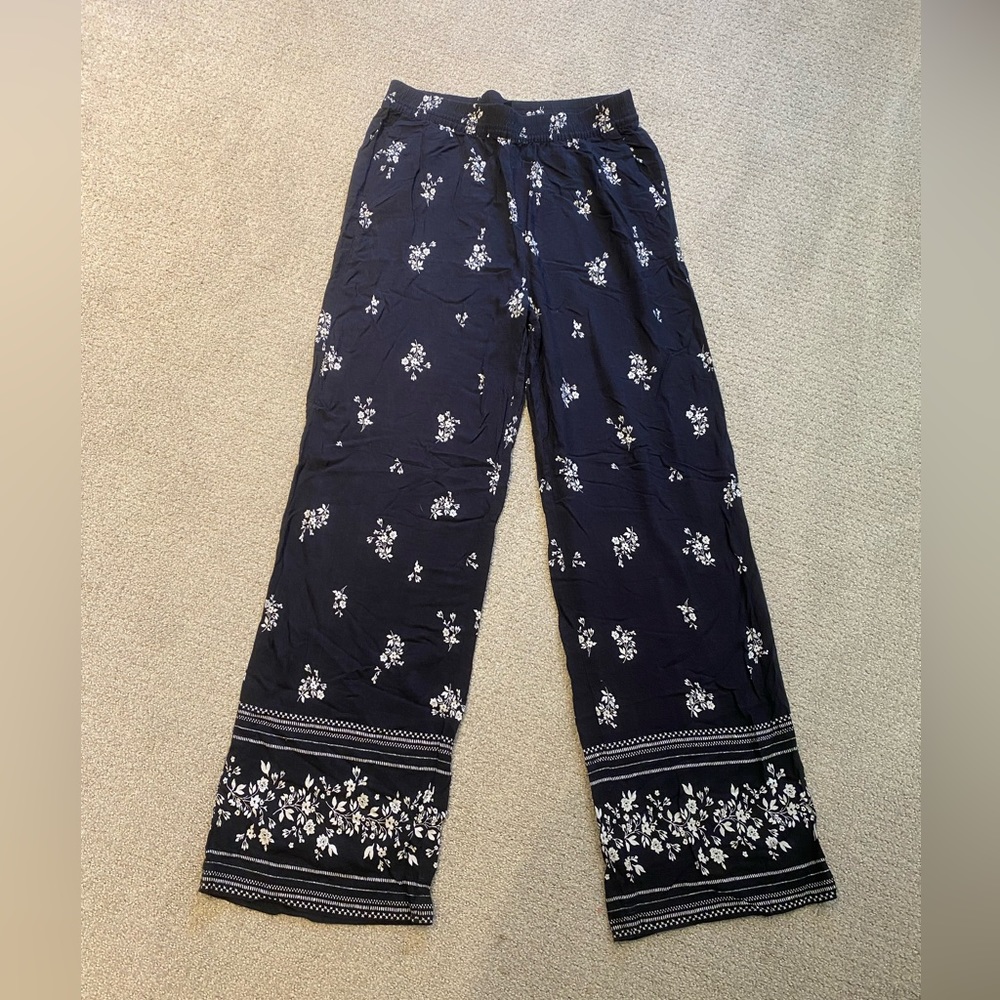H&M Division Navy Soft Material Pants Size 10